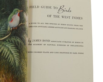 Field Guide to Birds of the West Indies ~ JAMES BOND ~ Second