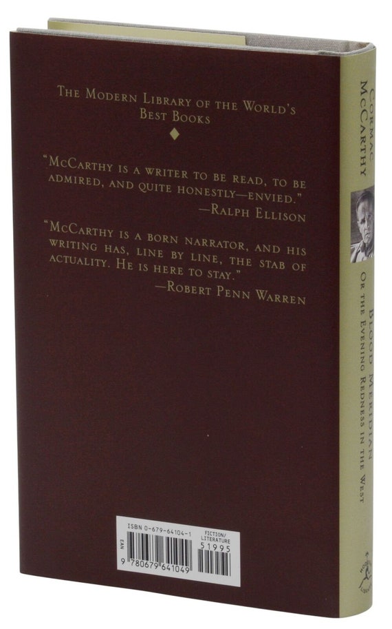 Meridiano di sangue FIRMATO da CORMAC MCCARTHY Modern Library 2001  Autografato -  Italia