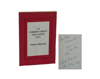 At Terror Street and Agony Way ~ CHARLES BUKOWSKI Signed First Edition 1st 1965