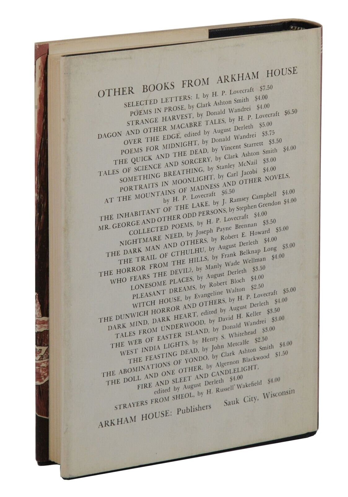 De Duistere Broederschap van H.P. LOVECRAFT ~ Eerste editie 1966 ~ Arkham  House 1e - Etsy België, image size:1123x1600