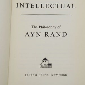 For The New Intellectual SIGNED by AYN RAND First Edition 1961 1st Printing image 6