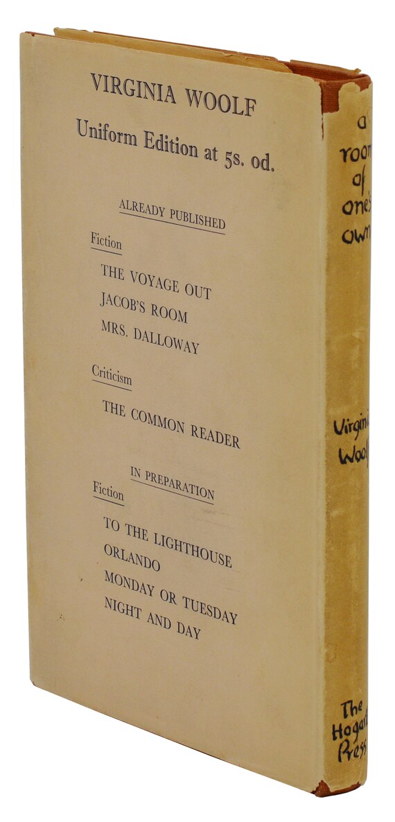 A Room Of One S Own Virginia Woolf First Edition 1st 1929 Hogarth Press