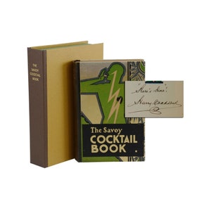 The Savoy Cocktail Book ~ HARRY CRADDOCK ~ Signed ~ First Edition 1st Issue 1930