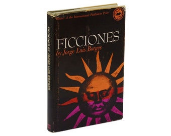 Ficciones autorstwa JORGE LUIS BORGES ~ Pierwsze wydanie 1962 ~ 1. druk 2. kurtka