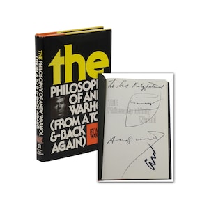 Philosophy of ANDY WARHOL ~ SIGNED First Edition w/ Soup Can Drawing 1975 1st