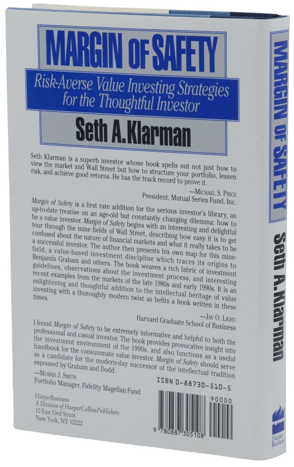 Margin of Safety SIGNED by SETH A. KLARMAN First Edition 1st Printing