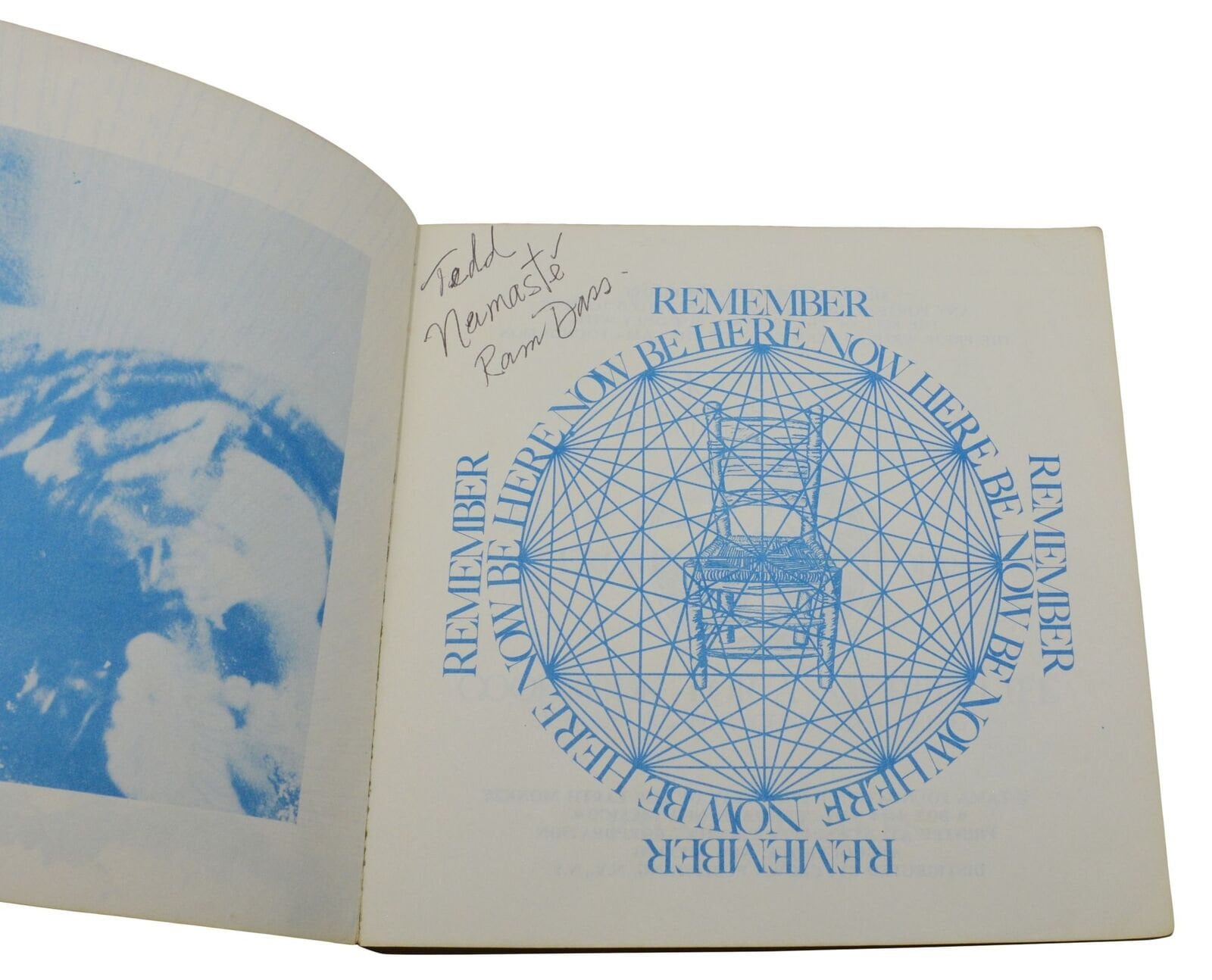 ビー・ヒア・ナウ ~ ラム・ダスによるサイン入り ~ 初版 ~ 初刷 ~ 1971