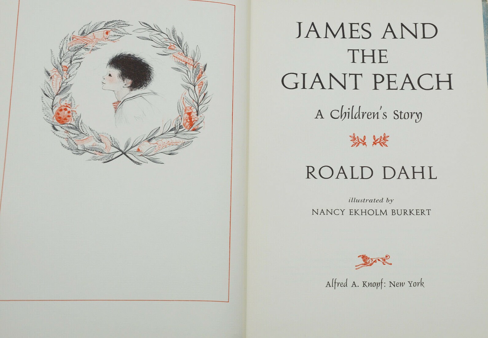 James and the Giant Peach by ROALD DAHL ~ First Edition 1961 ~ 1st ...