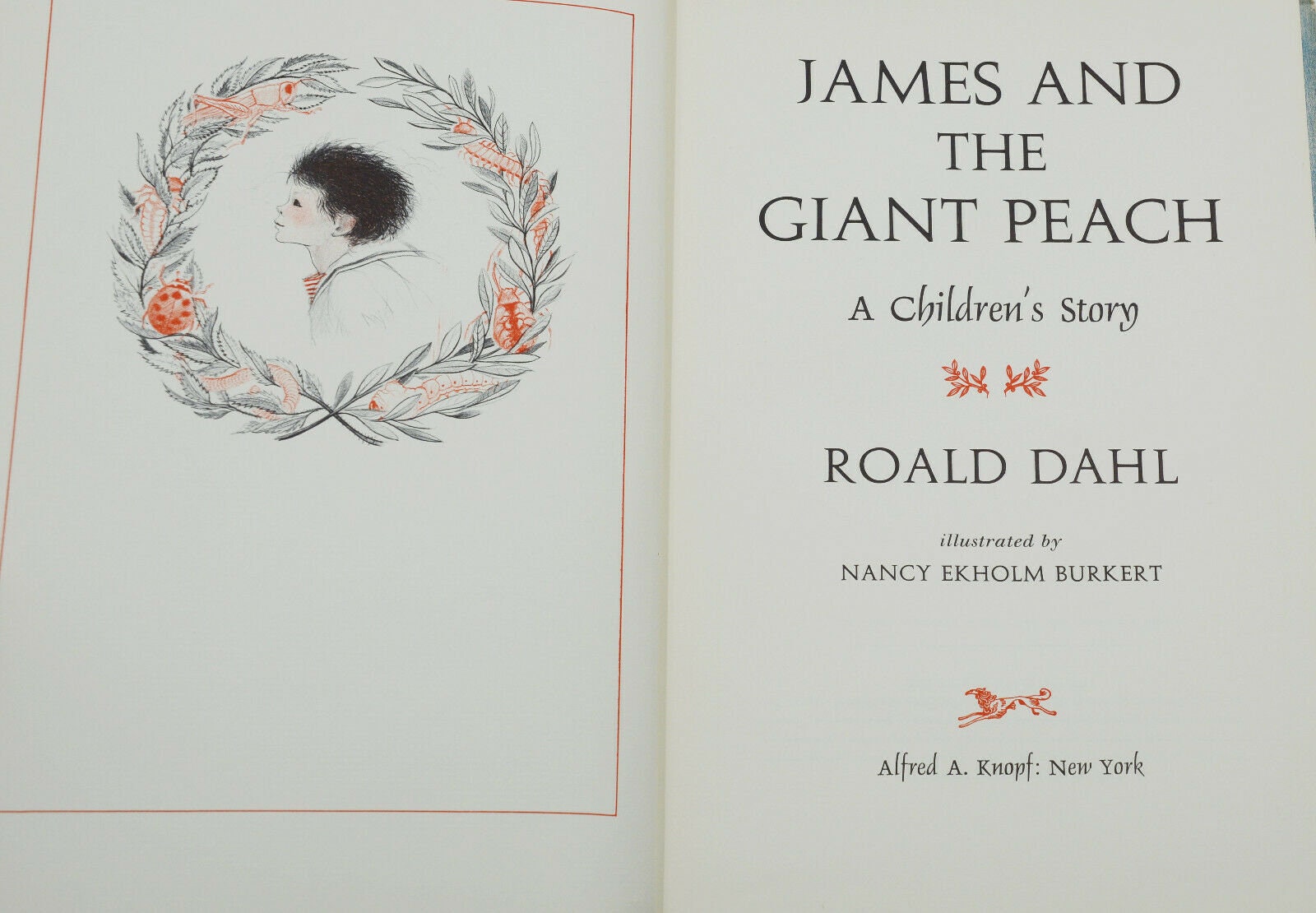James and the Giant Peach by ROALD DAHL ~ First Edition 1961 ~ 1st ...