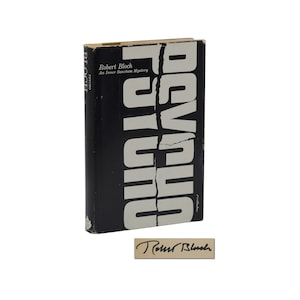 Psycho ~ SIGNED by ROBERT BLOCH ~ First Edition 1959 1st Printing ~ Alfred Hitchcock Film