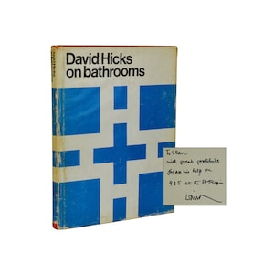 David Hicks on Bathrooms ~ SIGNED ~ First British Edition 1st Printing 1970