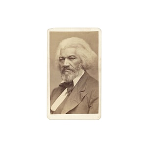 Antique CDV of FREDERICK DOUGLASS circa 1879 ~ Photograph ~ Black Writer Photo