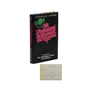 Restaurant at the End of the Universe ~ DOUGLAS ADAMS ~ Signed First Edition 1st