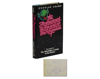 Restaurant at the End of the Universe ~ DOUGLAS ADAMS ~ Signed First Edition 1st