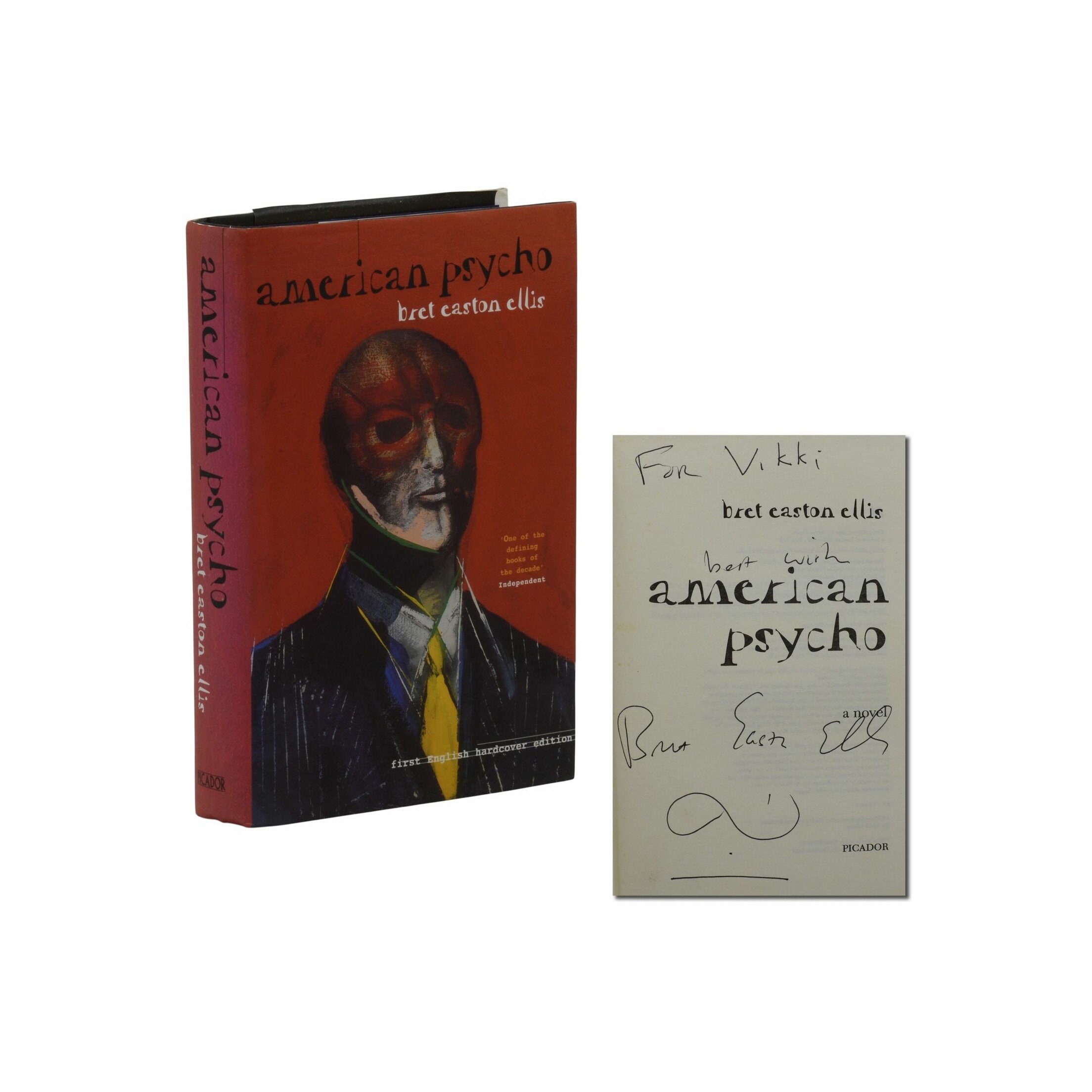 American Psycho ~ Signed by BRET EASTON ELLIS ~ First