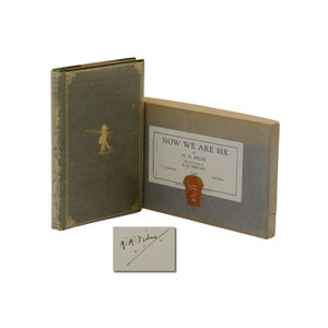 Now We Are Six ~ SIGNED by A. A. MILNE ~ First Edition 1st ~ DELUXE ~ 1927 aa