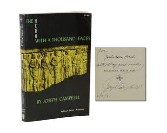 The Hero with a Thousand Faces ~ SIGNIERT von JOSEPH CAMPBELL ~ 1973 Taschenbuch