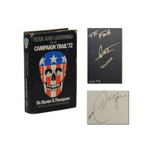 Fear and Loathing on the Campaign Trail ~ SIGNED by HUNTER S. THOMPSON ~ Autographed