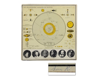 The Heliocentric Worlds of Sun Ra II ~ Signiert von SUN RA Original Schallplatte 1966