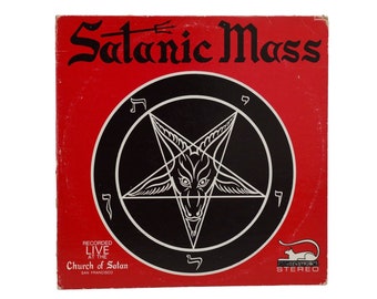 The Satanic Mass by ANTON LAVEY ~ Original Pressing LP Church of Satan 1968 1st