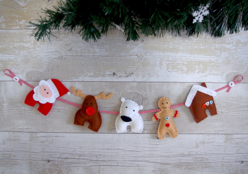 felt christmas garland