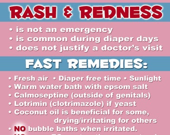 Intact Care Rash & Redness Info Stickers