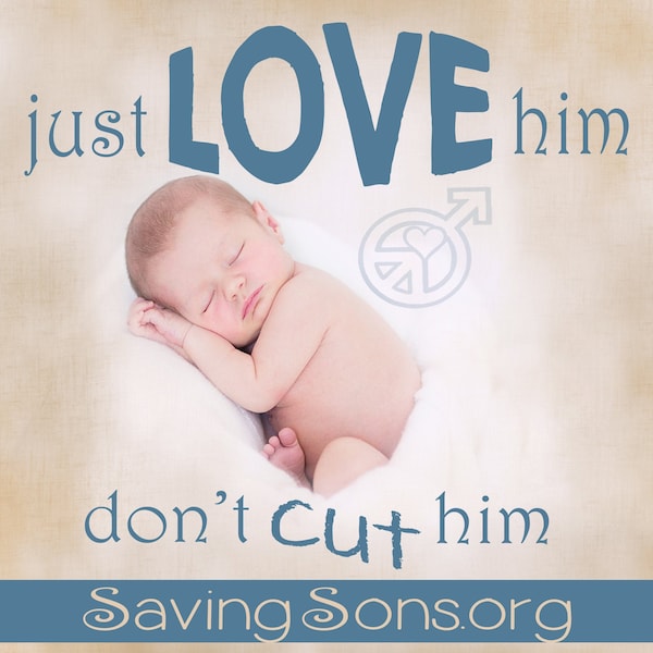 Just Love Him, Don't Cut Him Intact Stickers