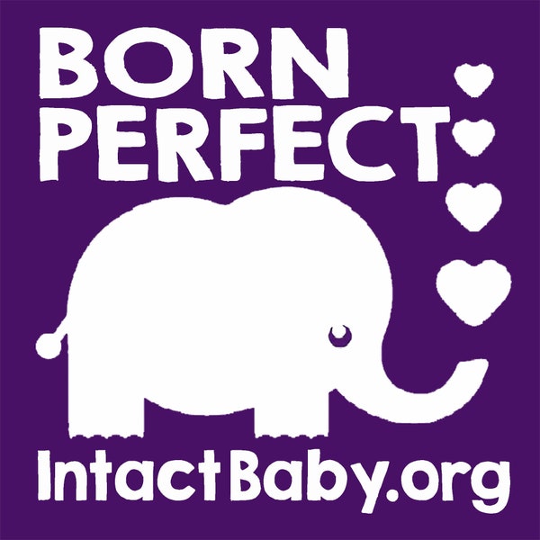 Born Perfect! Intact Baby Info Stickers