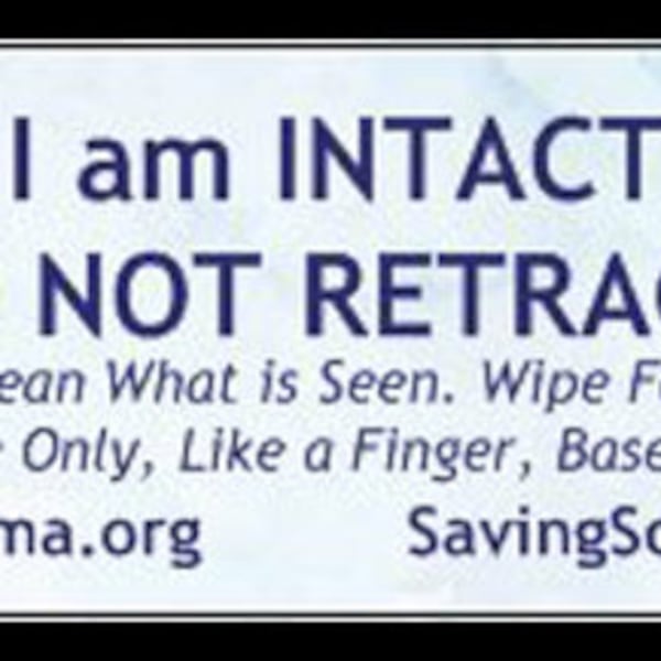 Intact Do NOT Retract Baby in Pea Pod Stickers