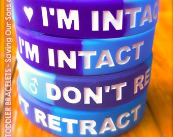 I'M INTACT - DON'T RETRACT Toddler & Baby Band