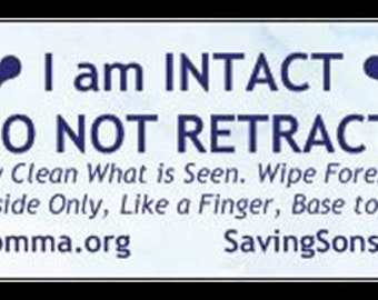 Intact Do NOT Retract Baby in Pea Pod Stickers