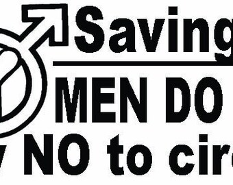 Men DO Complain Say NO to Circumcision Intactivist Stamper