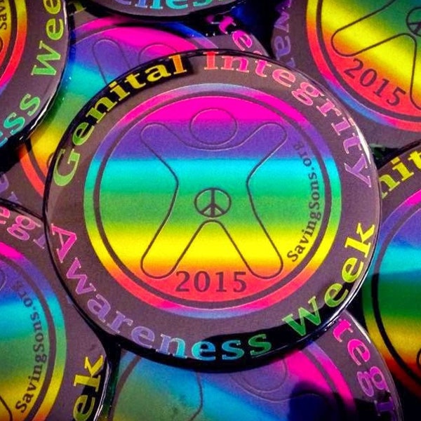 Genital Integrity Awareness Week 2015 Button