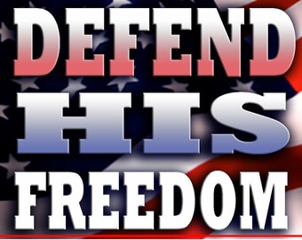 Defend HIS Freedom (Intact Info) Stickers