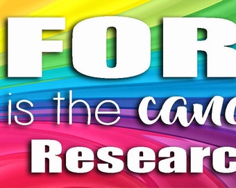 Elephant in the Hospital Rainbow Bumper Sticker