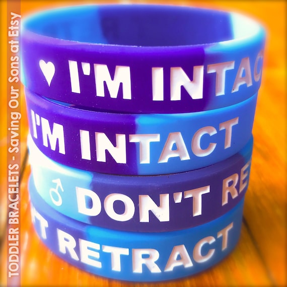 I'M INTACT DON'T RETRACT Toddler &amp; Baby Band | Etsy