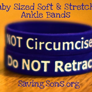 Do NOT Retract / Do NOT Circumcise Intact Baby Band image 1