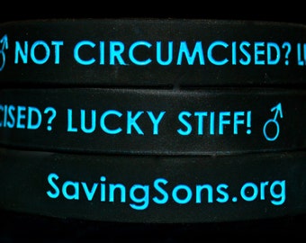 Not Circumcised? Lucky Stiff! Bracelets