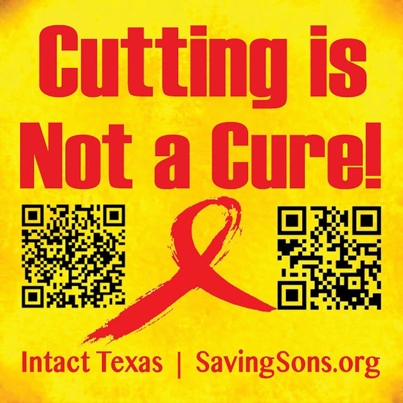 Not Genital Cutting Stickers Condoms
