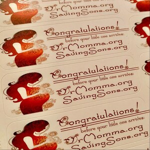 Congratulations! Before your little one arrives... Expecting Mom Info Stickers