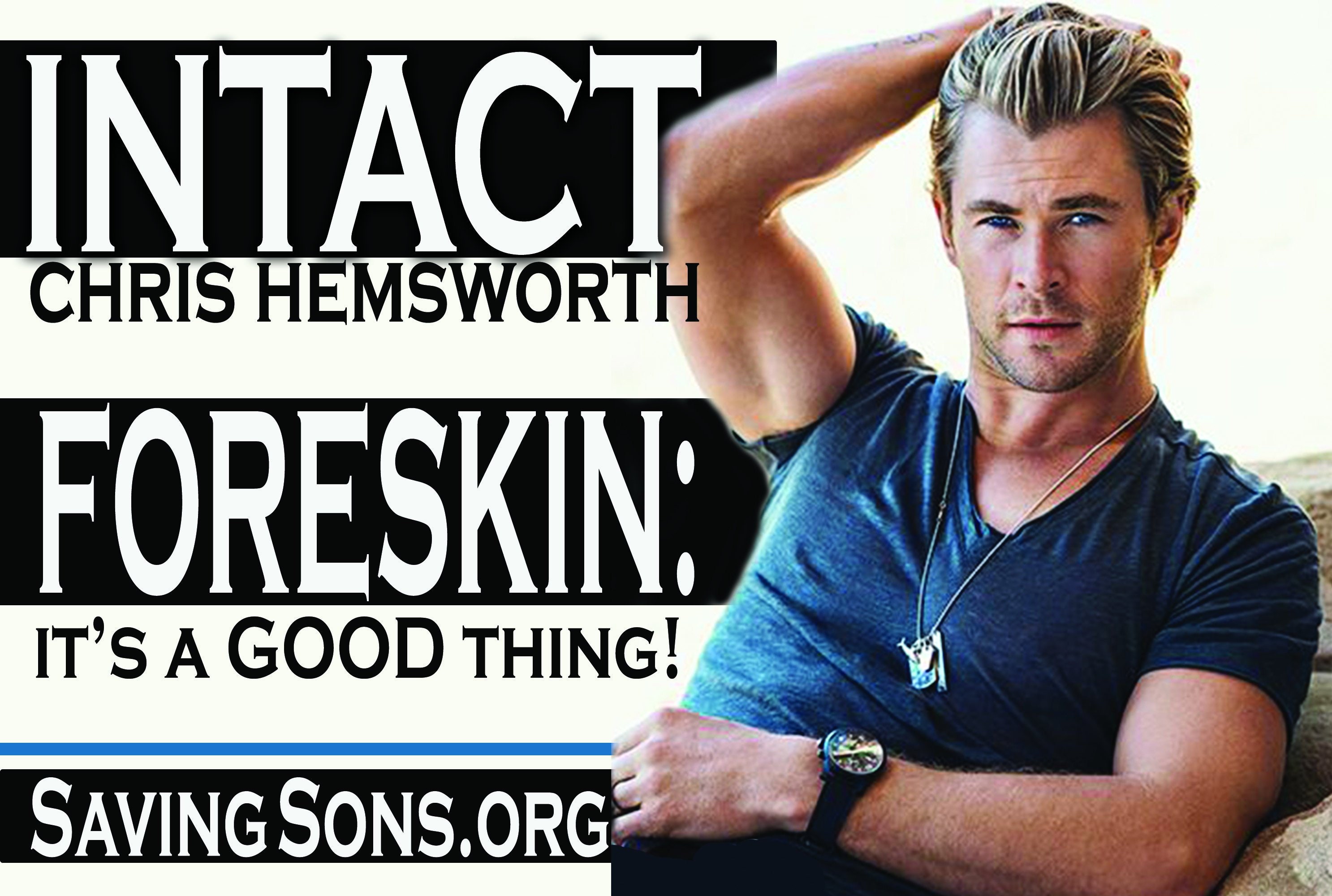 Intact Chris Hemsworth: Foreskin It's a GOOD Thing - Etsy Norway