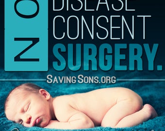 No Disease, No Consent, No Surgery Stickers