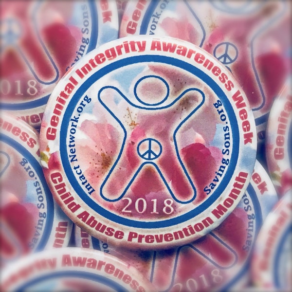 Genital Integrity Awareness Week 2018 Button