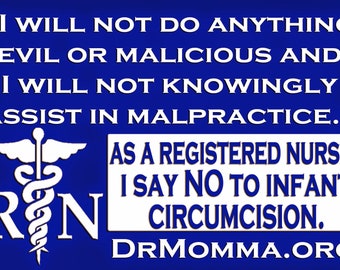 Registered Nurse RN Intact Rally Sign for Medical Professionals