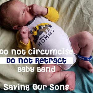 Do NOT Retract / Do NOT Circumcise Intact Baby Band - Etsy