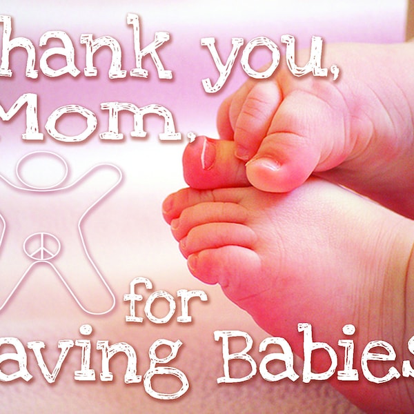 Baby Saving Mom Intactivist Magnet