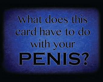 What does your penis... Postcards