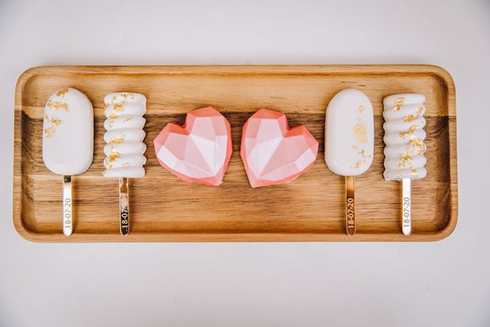 Personalised Acrylic Cake Popsicle / Lollipop Sticks Date Etsy UK