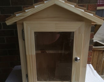 Solid Wood Townhouse Library, Little Neighborhood Blessing Box