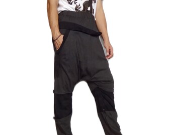 Unisex Harem pants unique Adjustable Length cotton blend